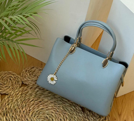 Casual Hand Bag With Flower Chain