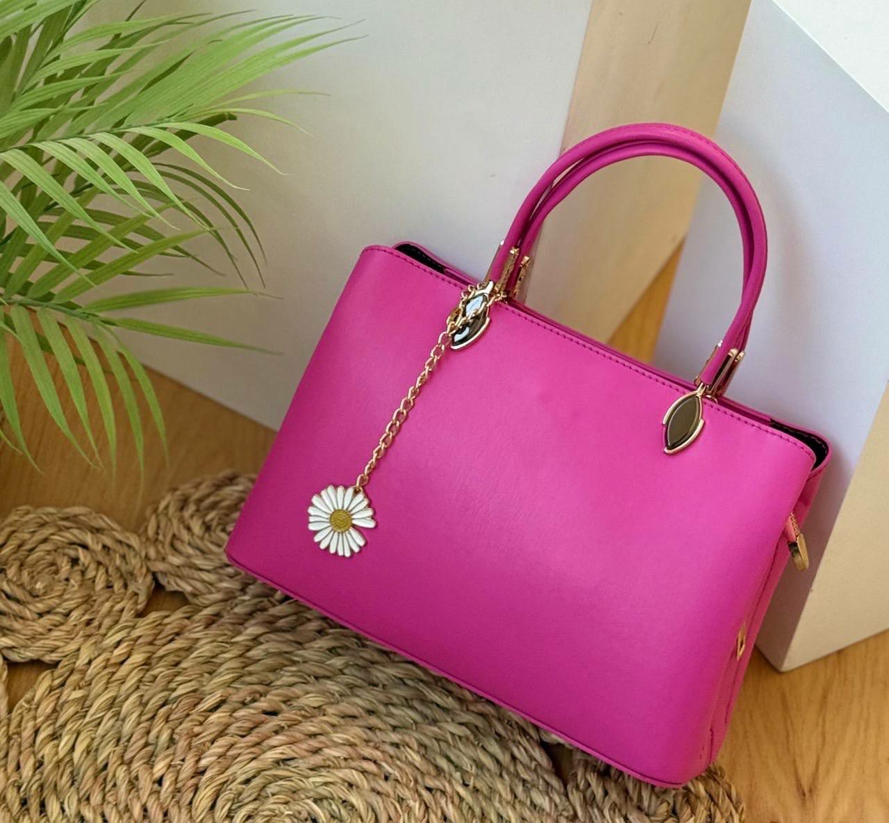 Casual Hand Bag With Flower Chain