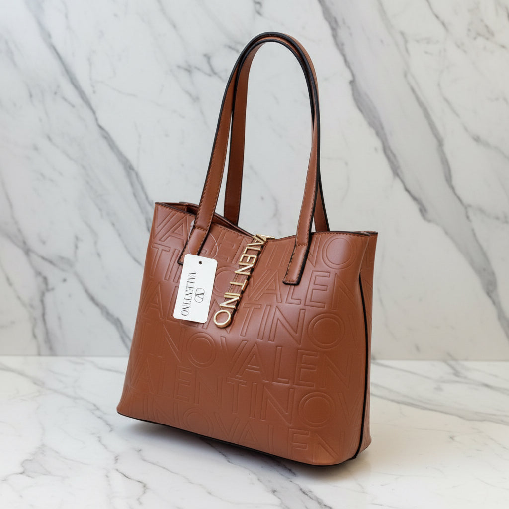 Valentino Laser Printed Tote Bag