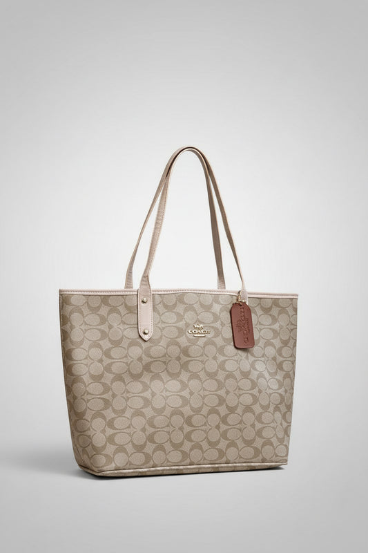 Coach Town Tote with extra pouch.