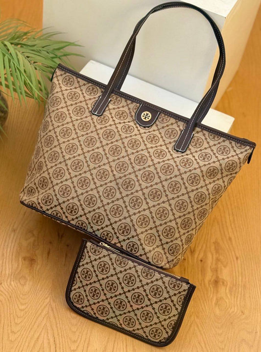 Tory Burch Tote Bag with Extra Pouch