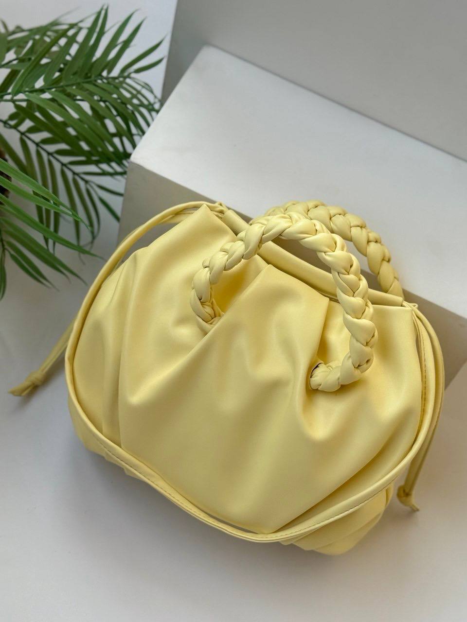 HEREU Bombon Supple Shiny Leather Shoulder Bag