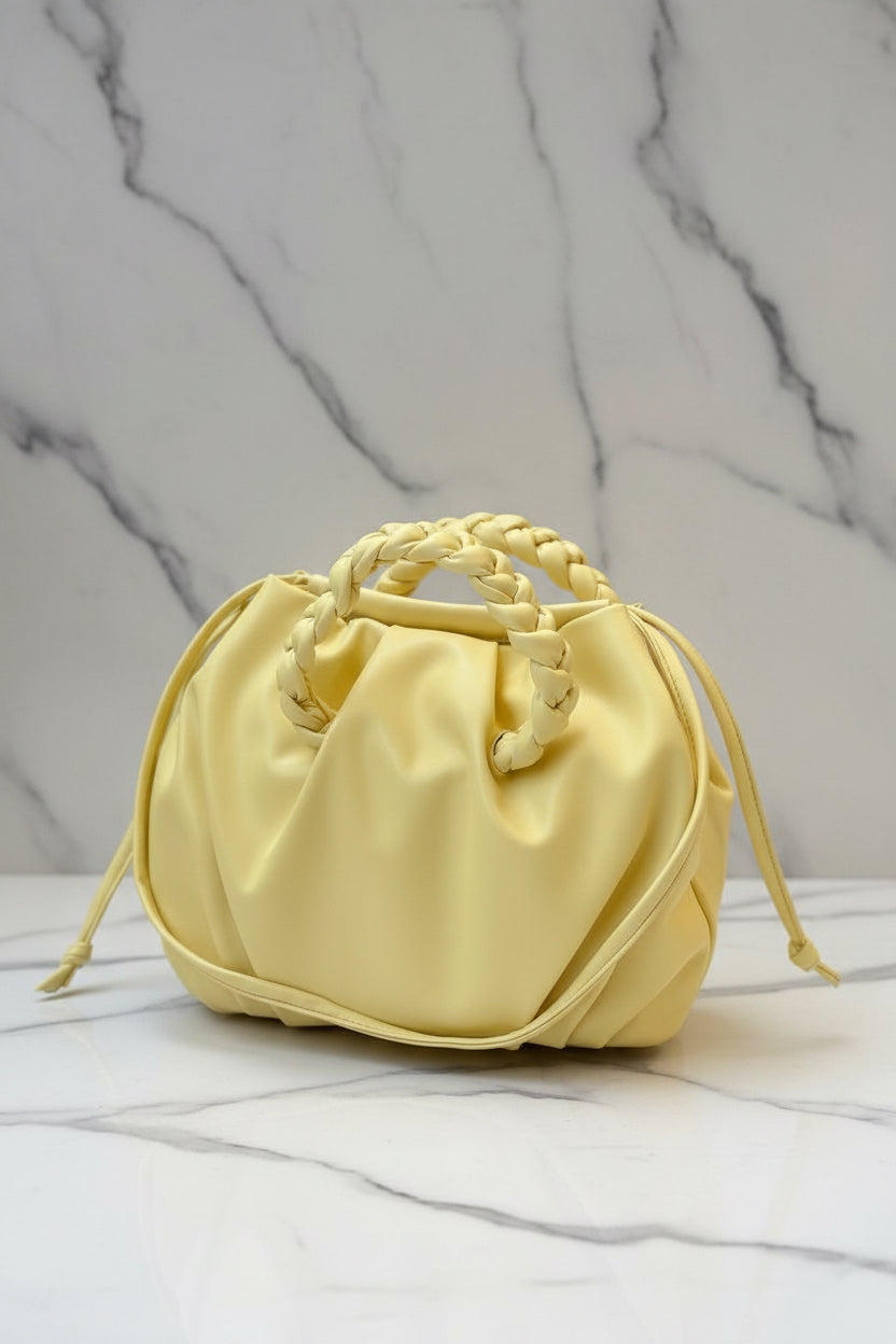 HEREU Bombon Supple Shiny Leather Shoulder Bag
