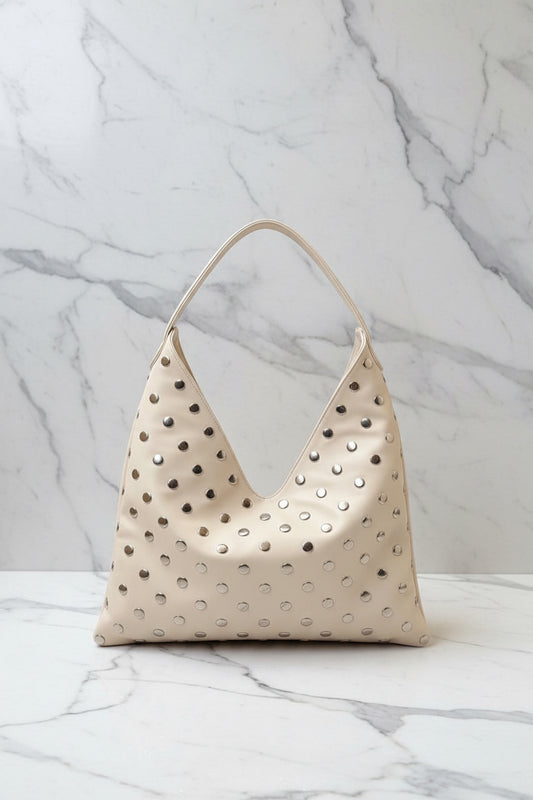 Studded polished Shoulder Bag