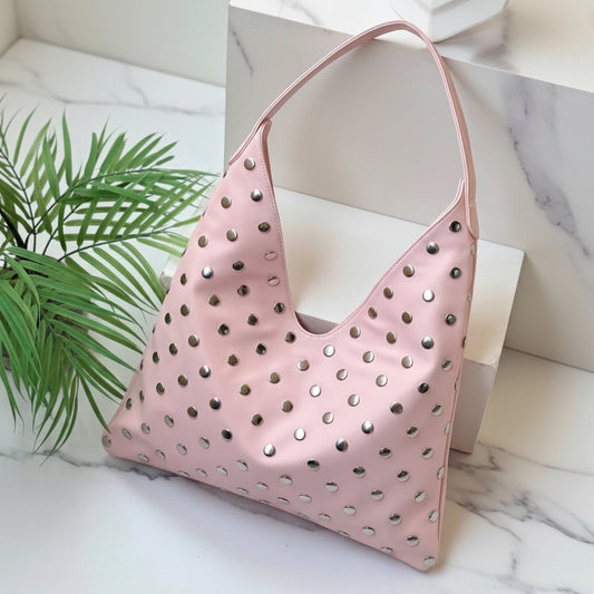 Studded polished Shoulder Bag