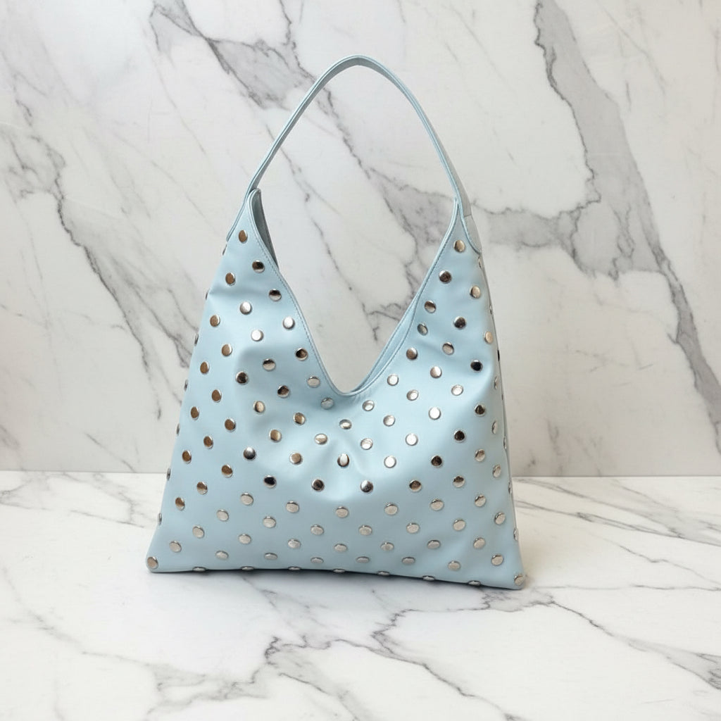 Studded polished Shoulder Bag
