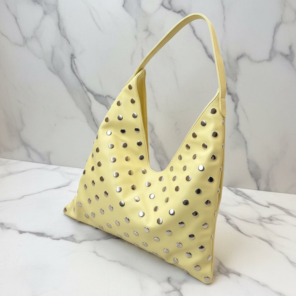 Studded polished Shoulder Bag