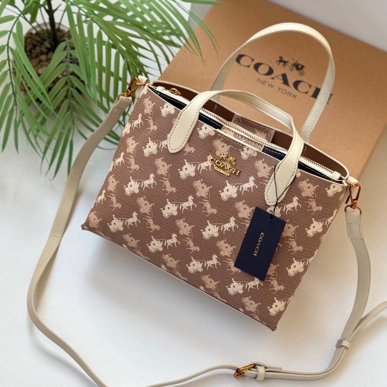 Coach Patterned Large Bag with box