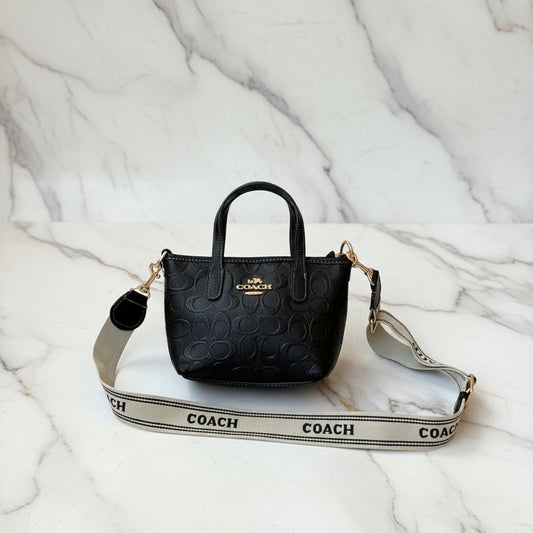 Coach Embossed mini tote bag