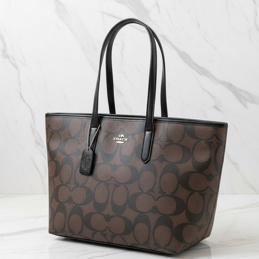 Coach City Tote Bag in Leather Details