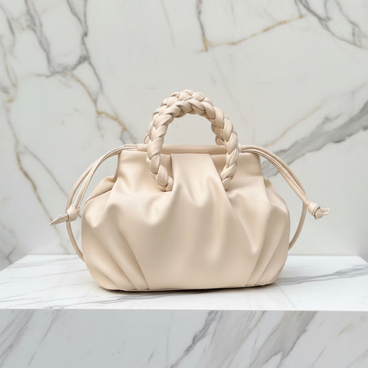 HEREU Bombon Supple Shiny Leather Shoulder Bag