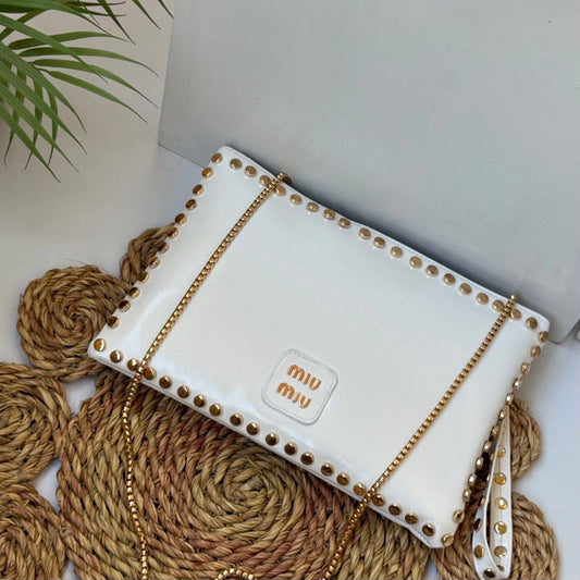 MIU MIU Clutch Bag - With golden strap