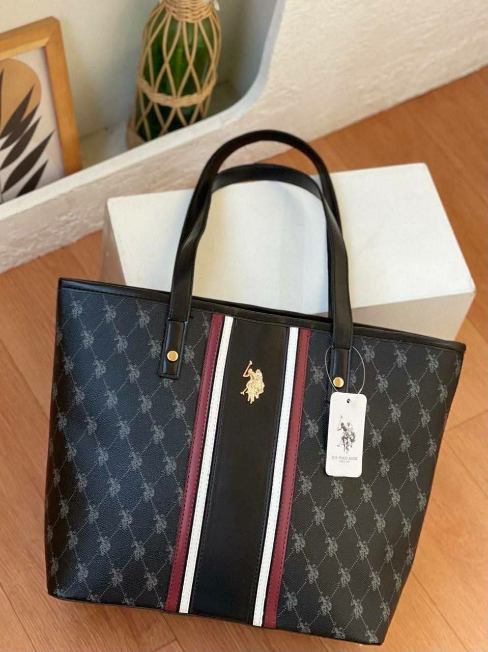 U.S. Polo Assn Monogram Tote Bag