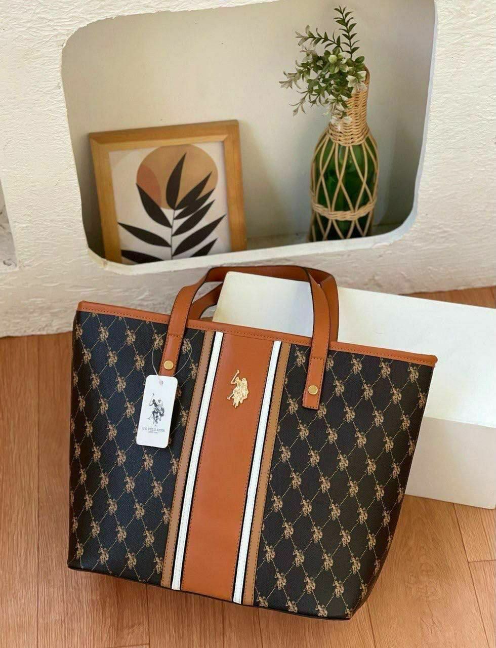 U.S. Polo Assn Monogram Tote Bag