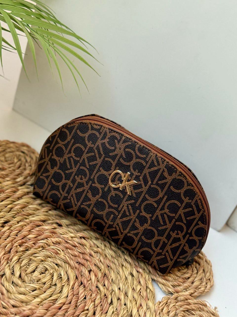 Classic & Compact CK Cosmetic Pouch