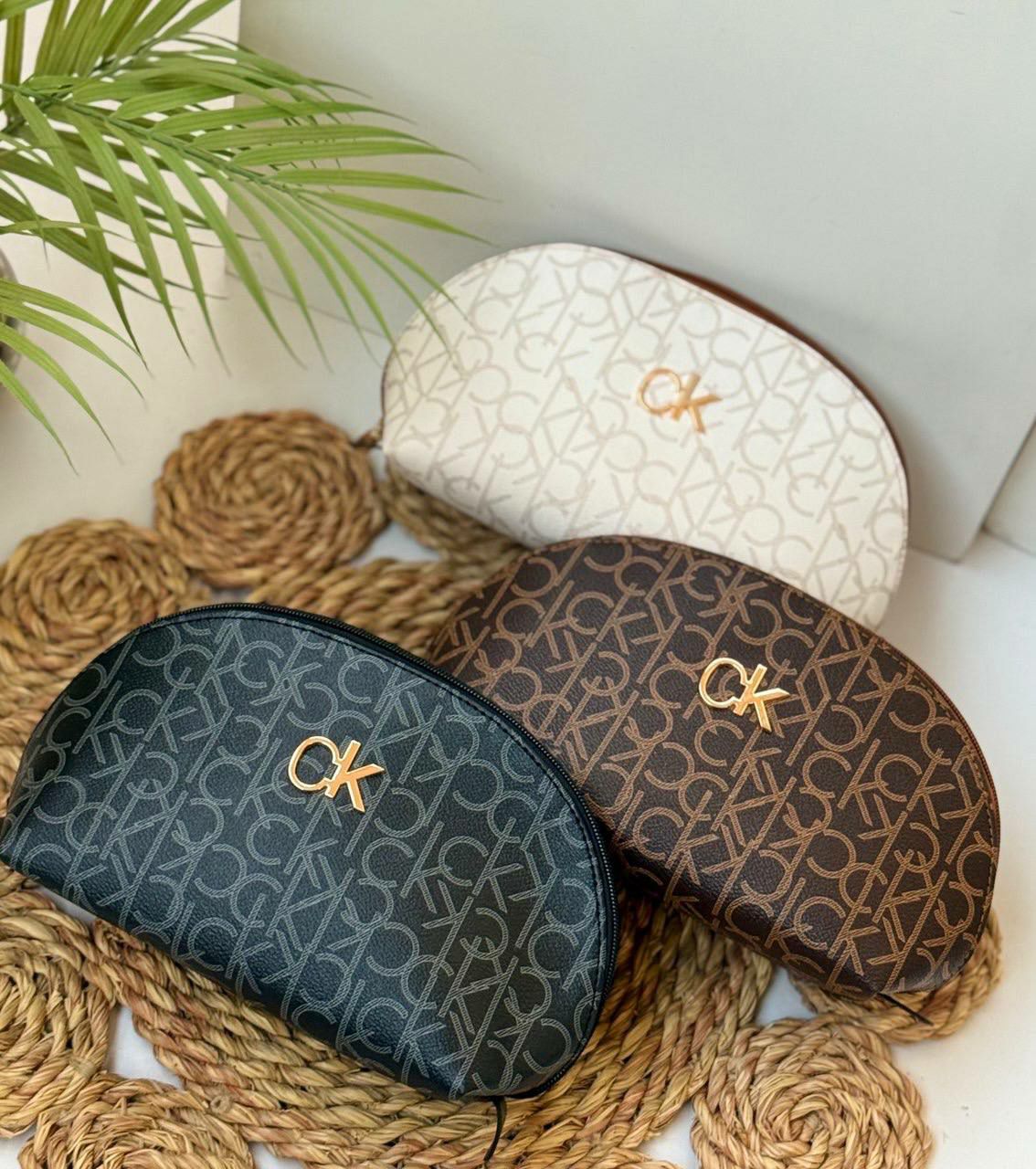 Classic & Compact CK Cosmetic Pouch