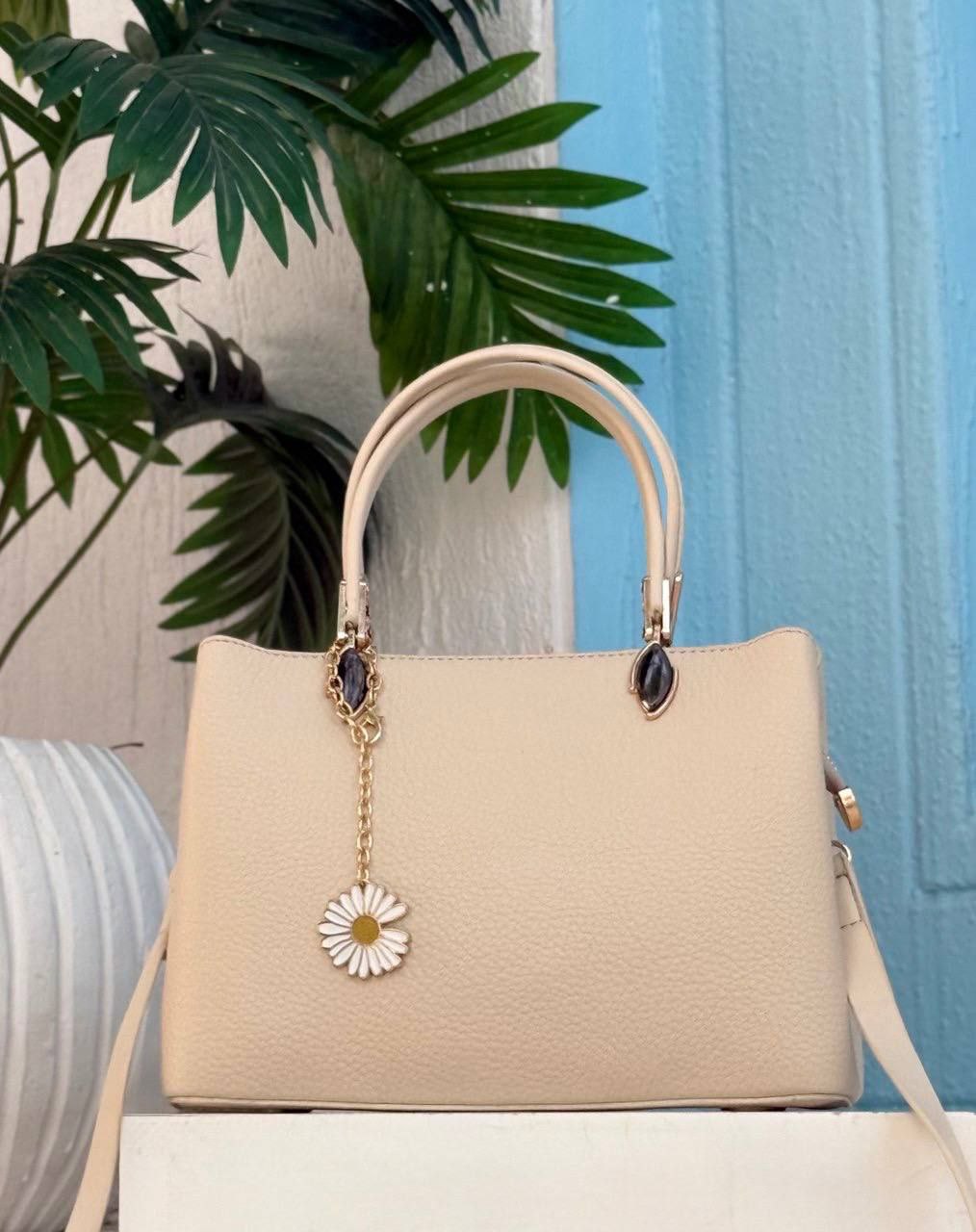 Casual Hand Bag With Flower Chain