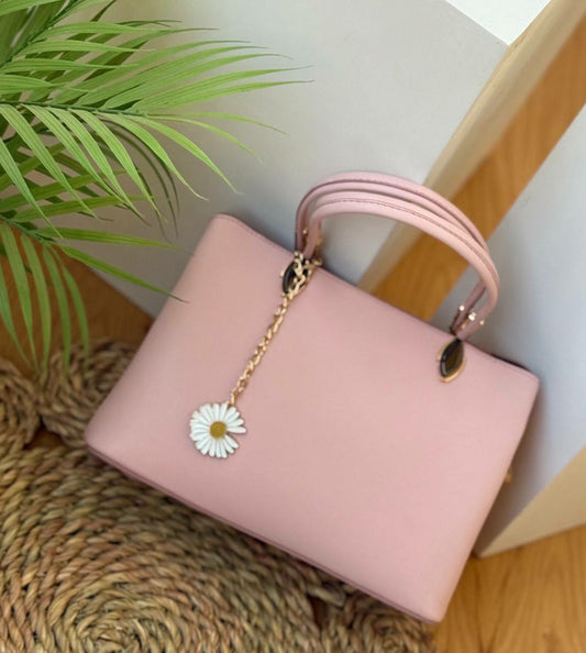 Casual Hand Bag With Flower Chain