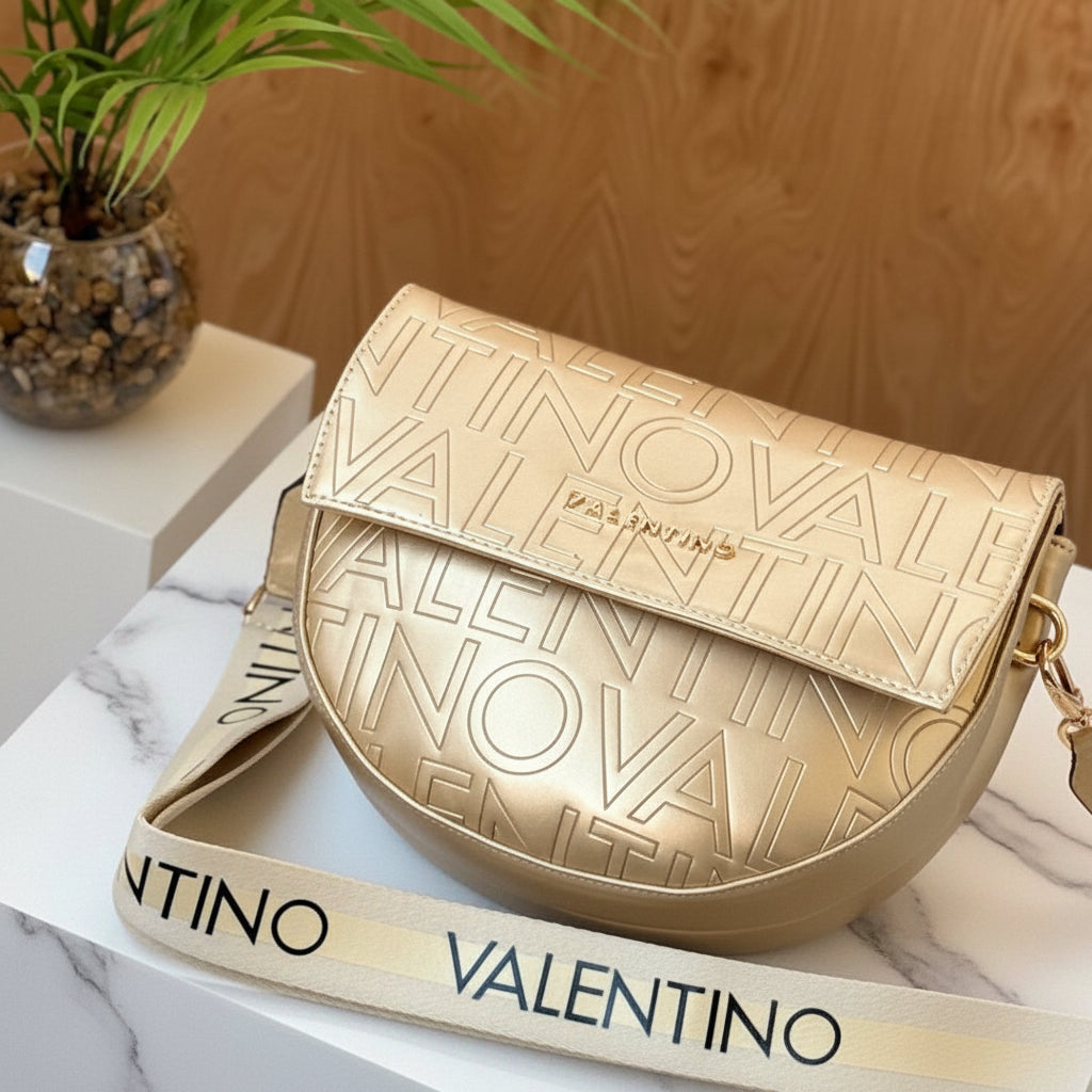 Valentino Embossed Crossbody