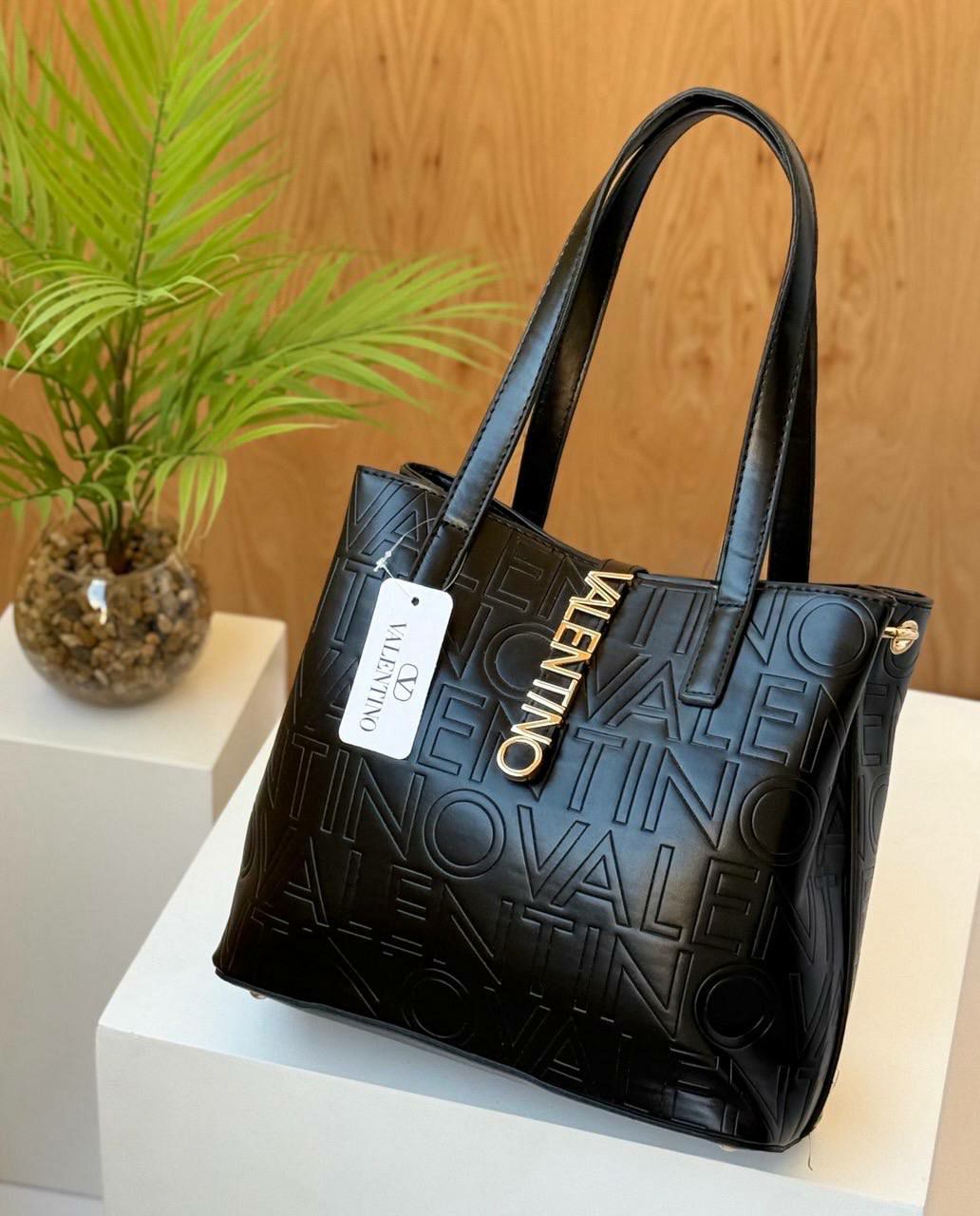 Valentino Laser Printed Tote Bag