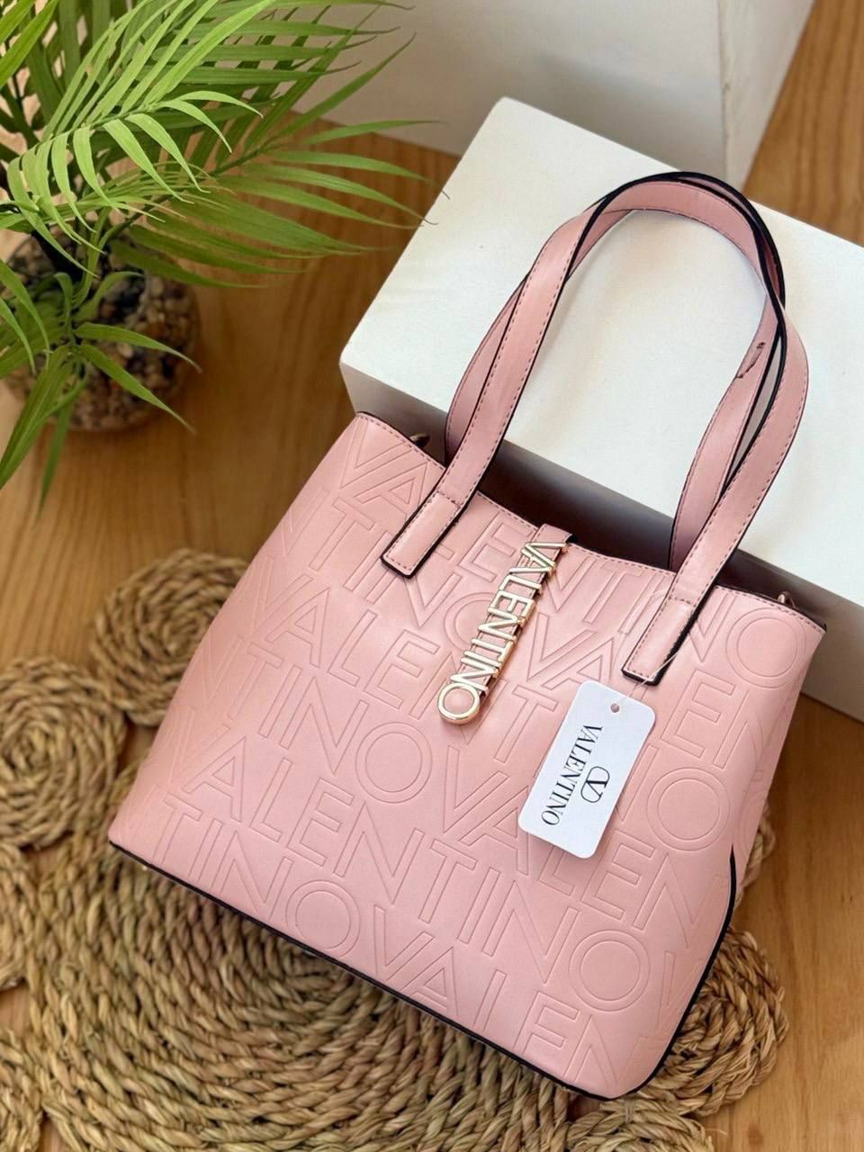 Valentino Laser Printed Tote Bag