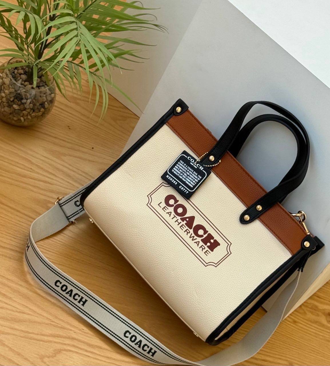 The Coach Colorblock Tote Bag