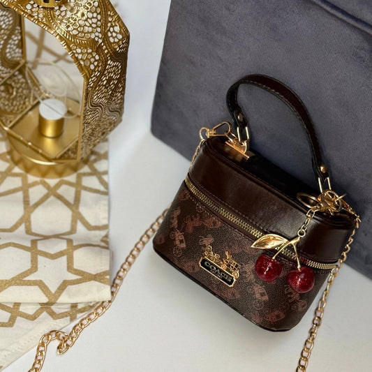 Coach Chained Vanity Bag with an extra cherry chains