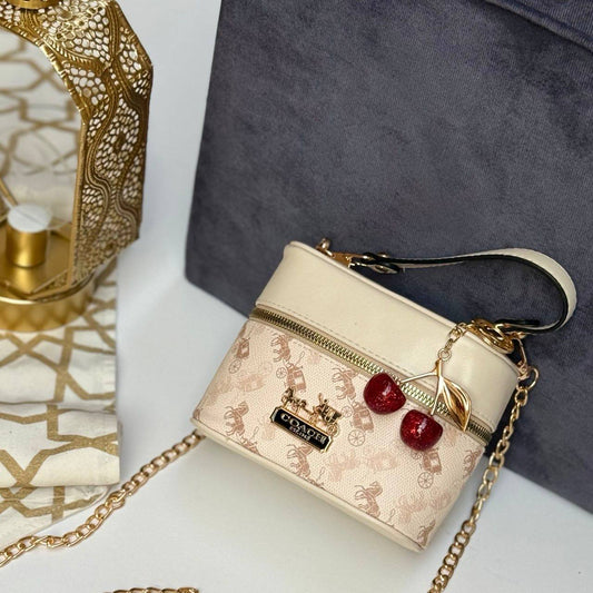 Coach Chained Vanity Bag with an extra cherry chains