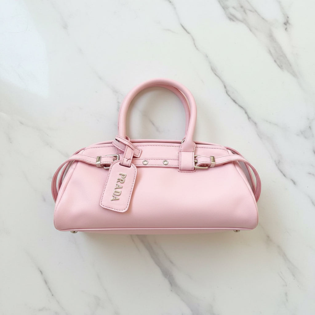 Prada Bonnie Leather Top-handle Bag
