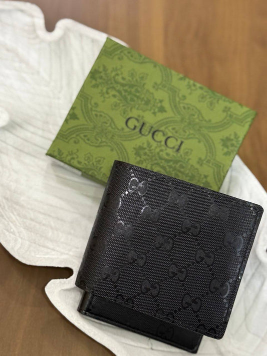 Gucci Bifold Coin Pouch Wallet GG Supreme Web - in Leather