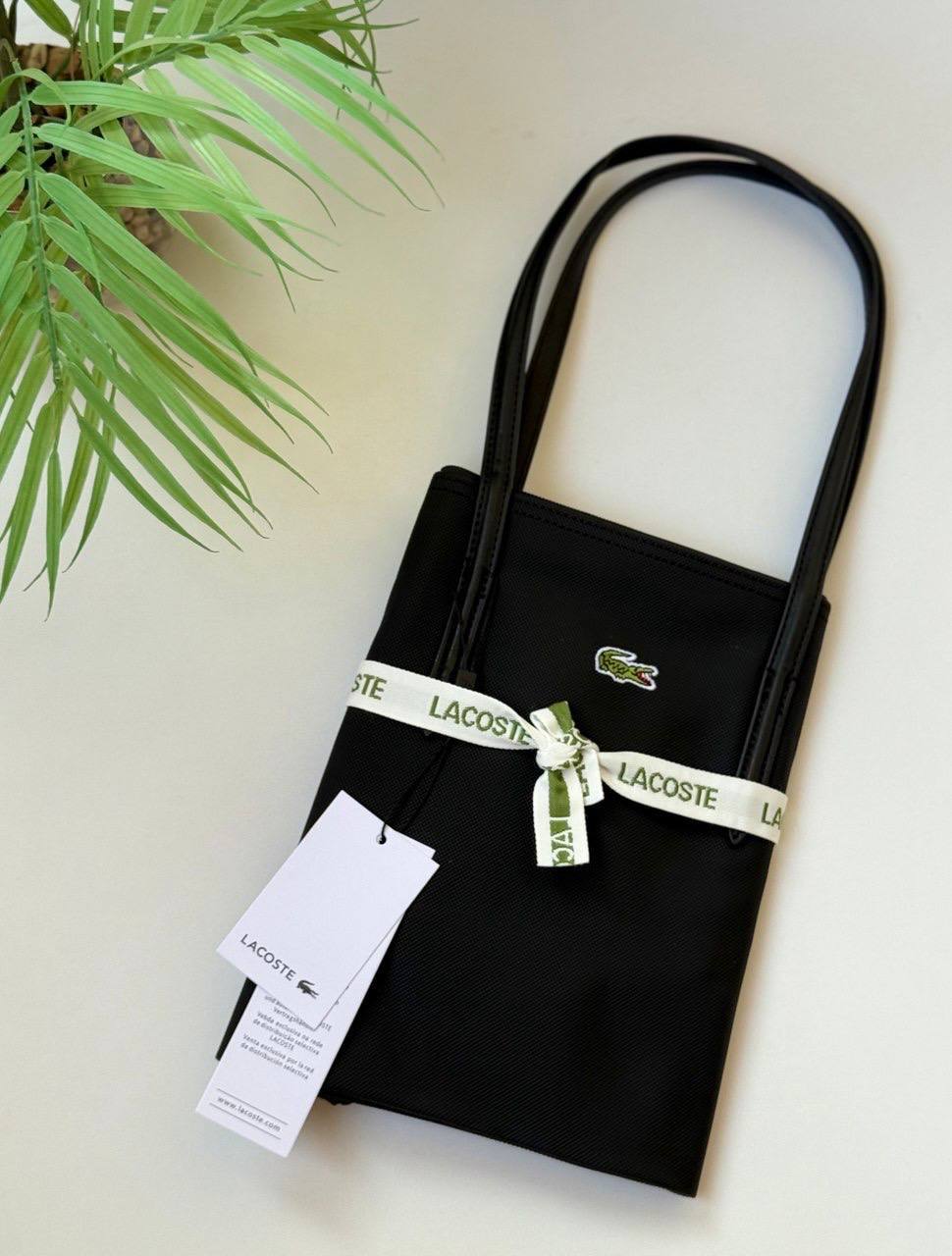 Lacoste Tote bag with Lacoste green logo