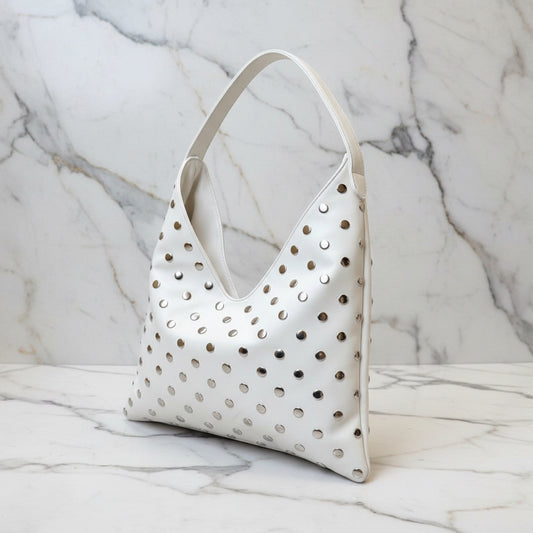 Studded polished Shoulder Bag