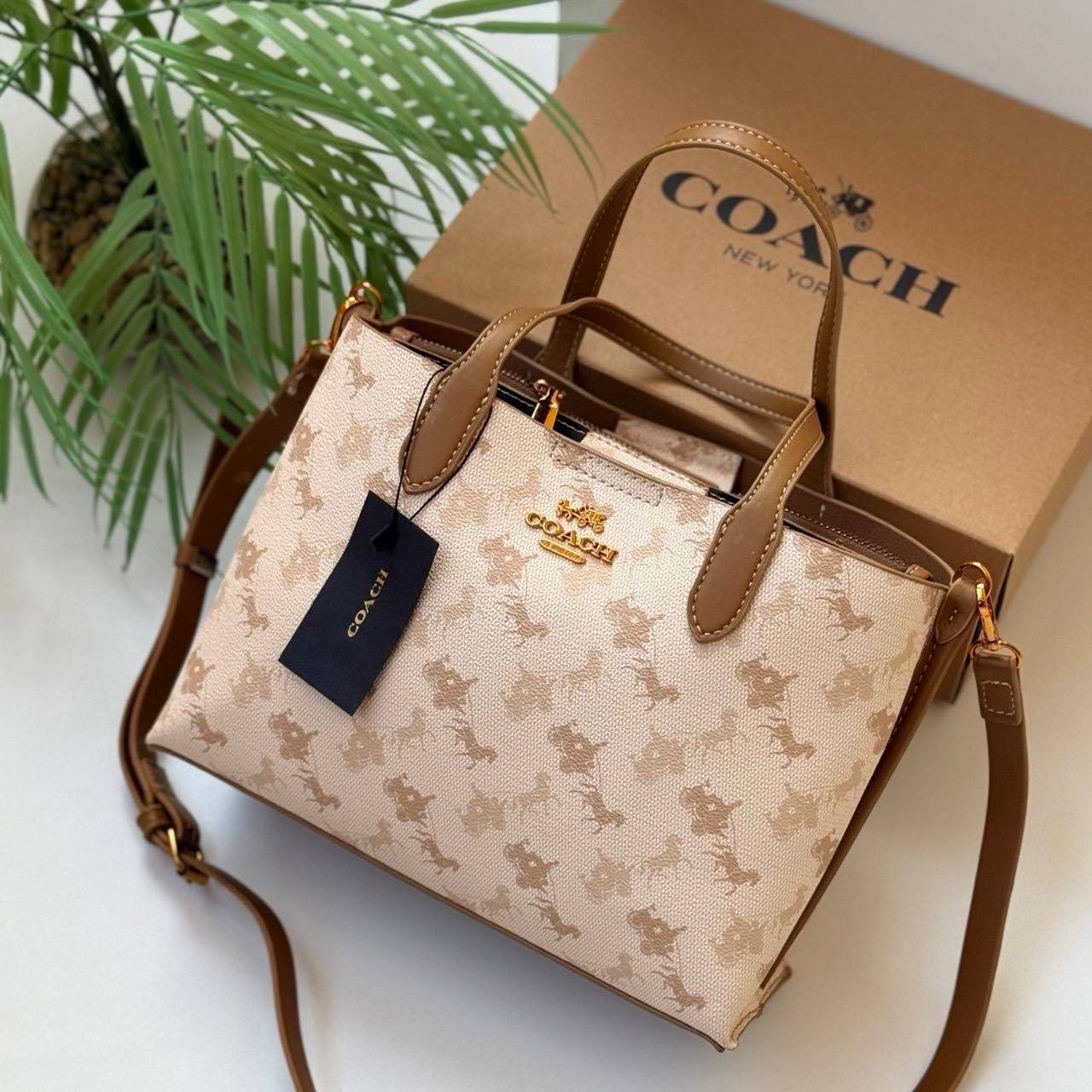 Coach Patterned Large Bag with box