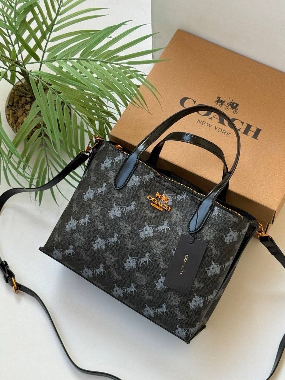 Coach Patterned Large Bag with box