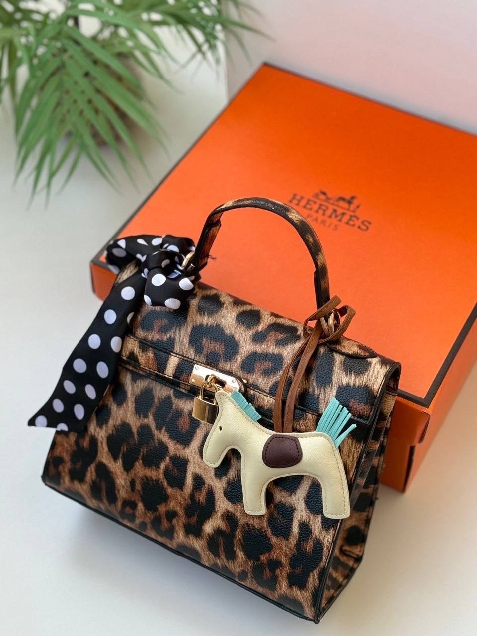 Hermes Medium Size With Charms & Box