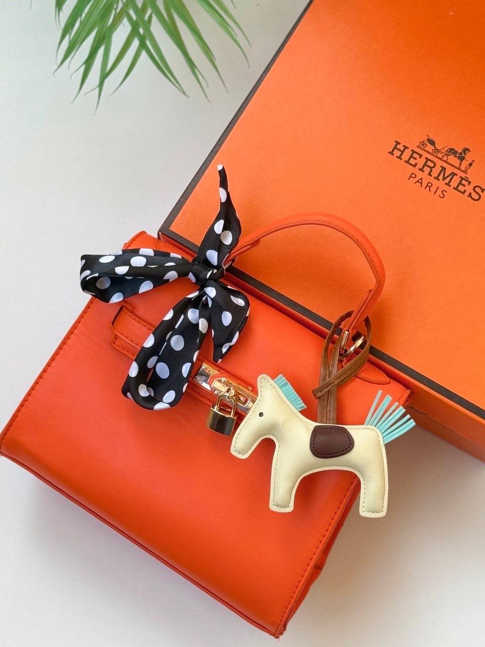 Hermes Medium Size With Charms & Box