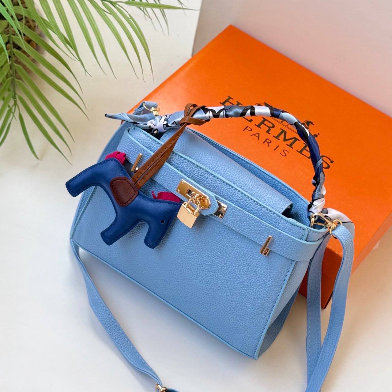 Hermes Small Bag with Charms and Box