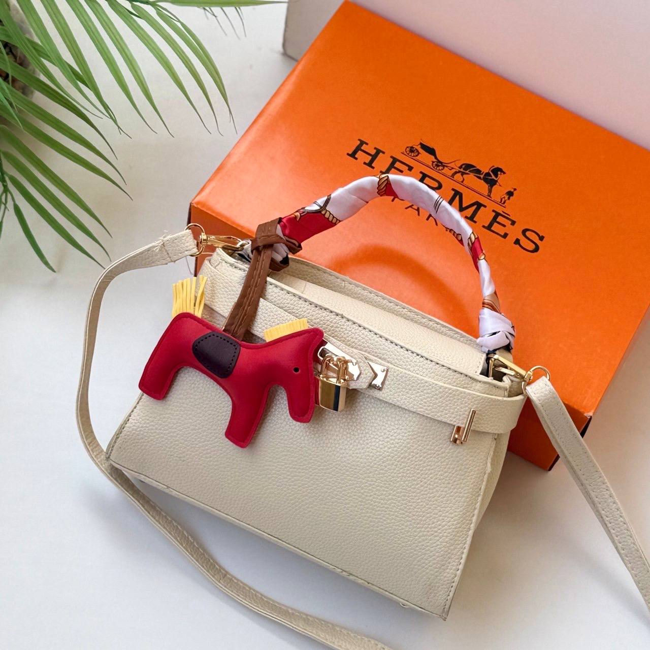 Hermes Small Bag with Charms and Box