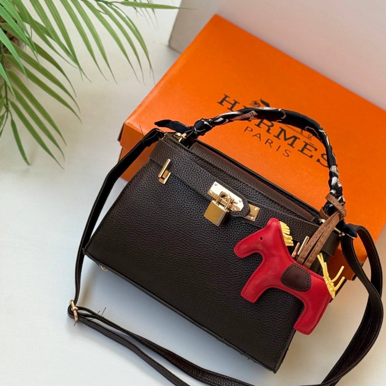 Hermes Small Bag with Charms and Box