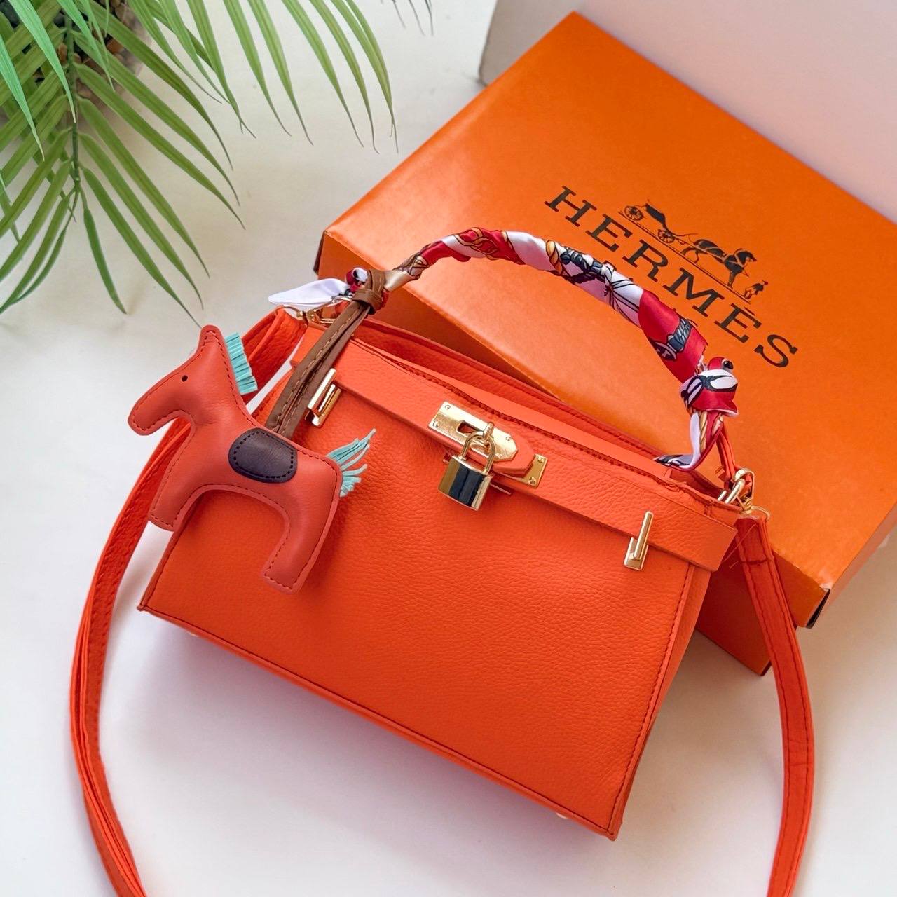 Hermes Small Bag with Charms and Box