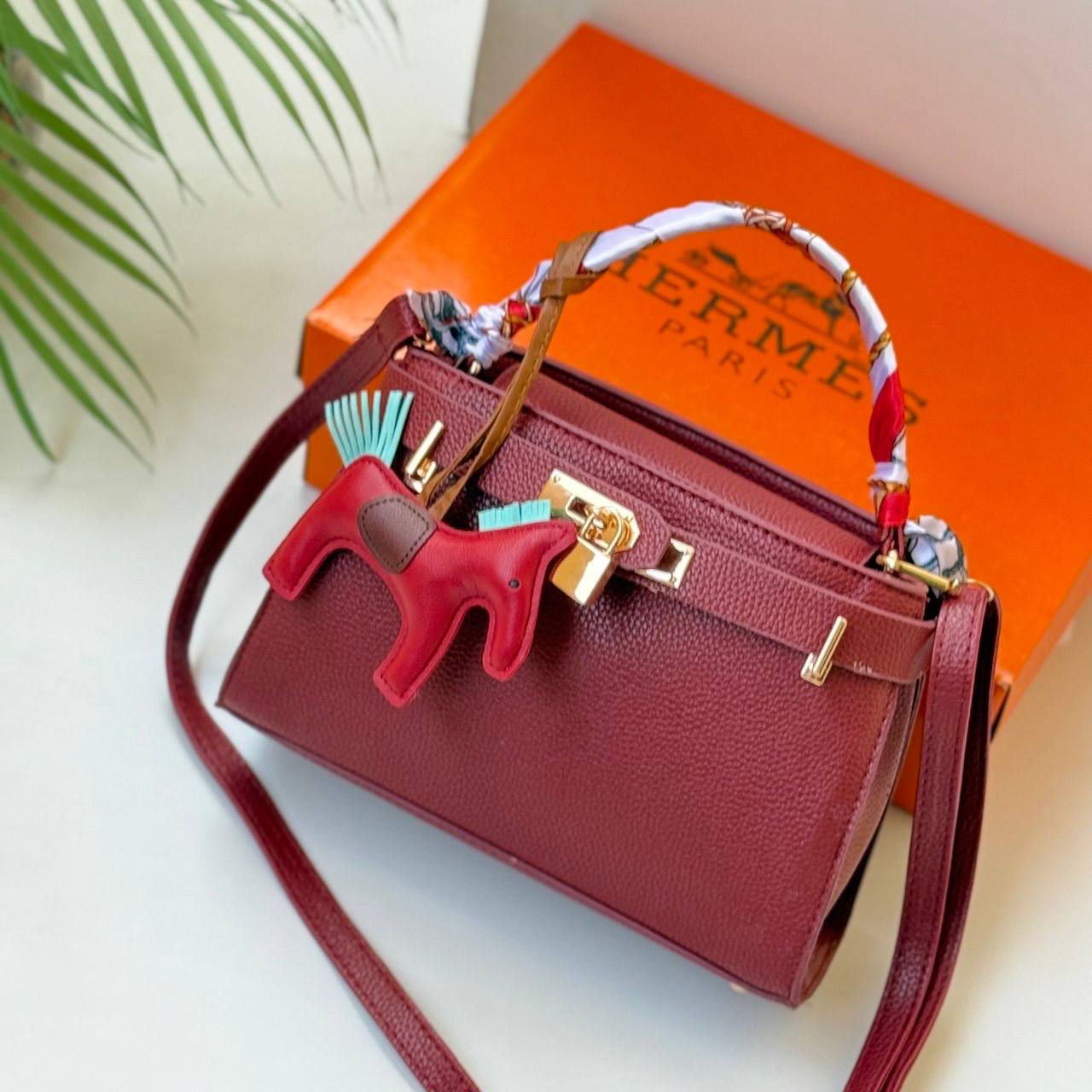 Hermes Small Bag with Charms and Box