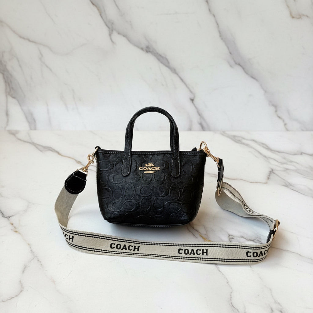Coach Embossed mini tote bag
