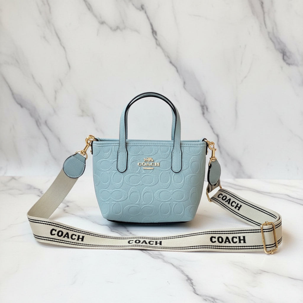 Coach Embossed mini tote bag