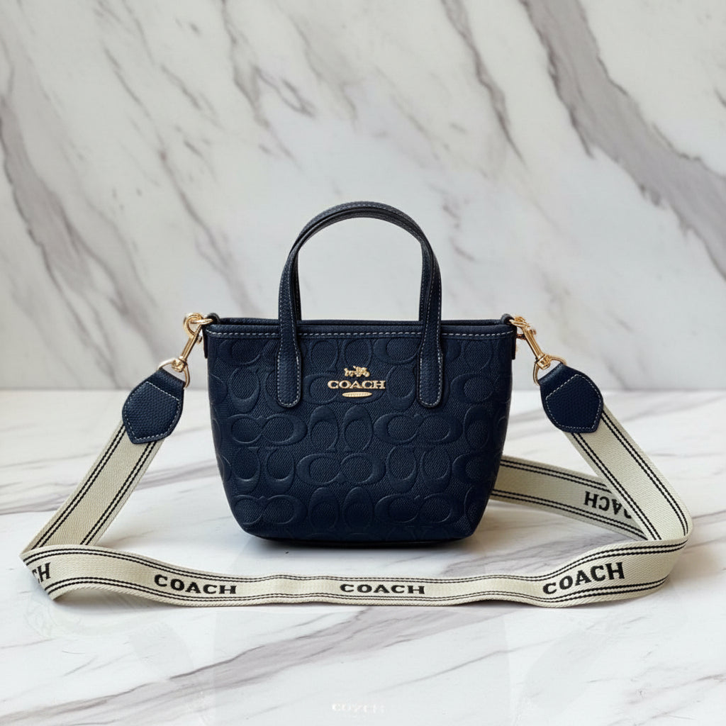 Coach Embossed mini tote bag