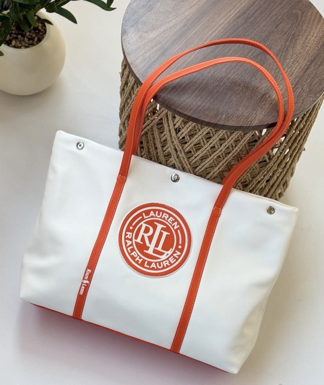 Ralph Lauren canvas tote bag