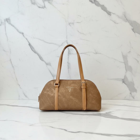 Prada Suede Bowling Bag