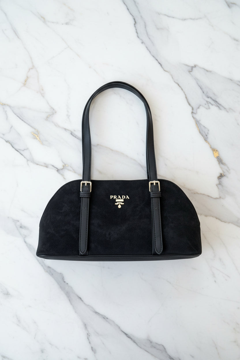 Prada Suede Bowling Bag