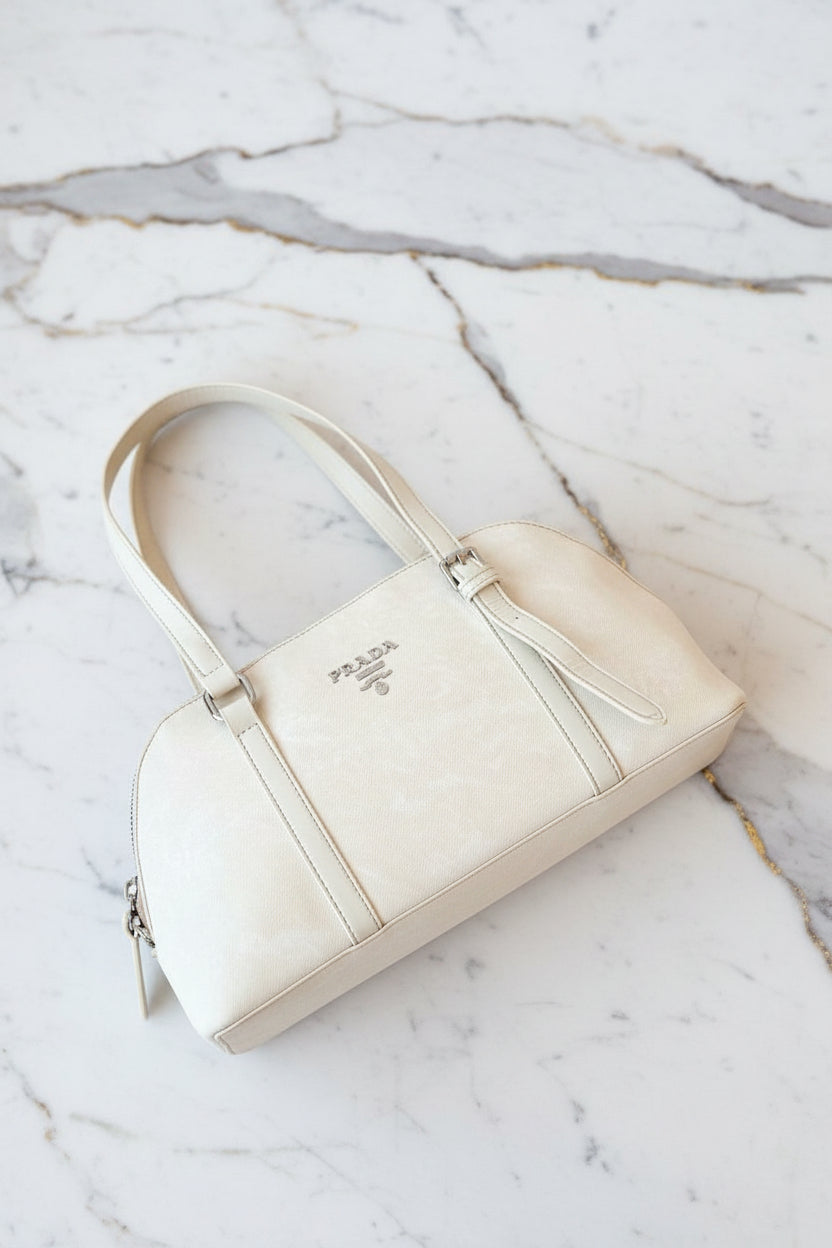 Prada Suede Bowling Bag