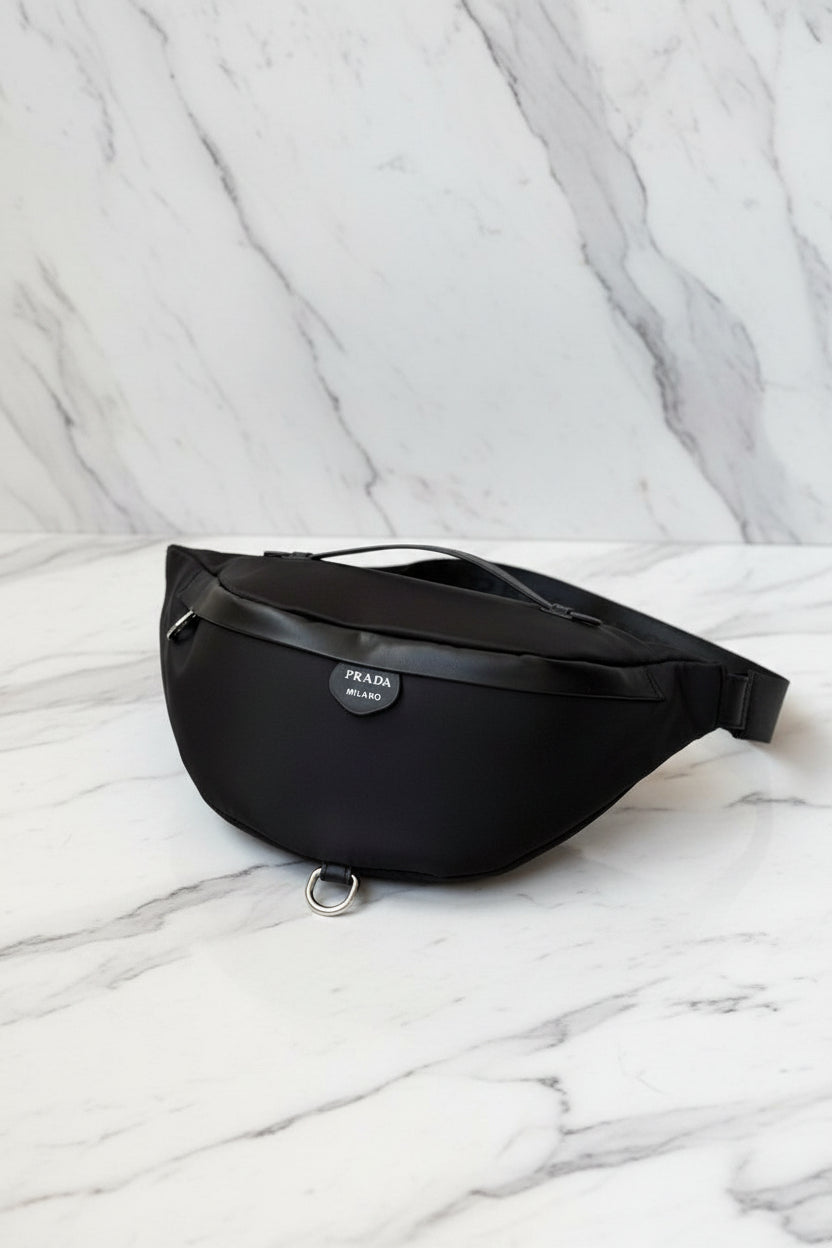 Prada leather waist bag