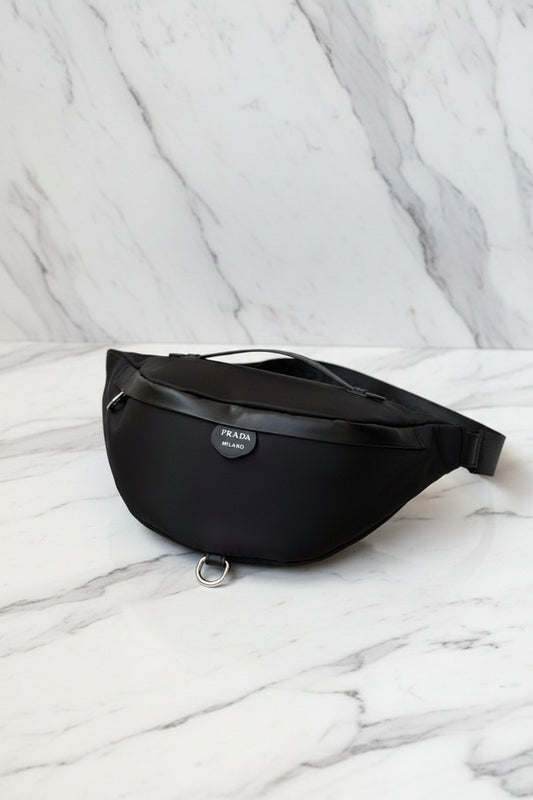 Prada leather waist bag